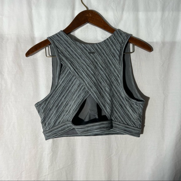 Prana Grey Tank-Top Sports Bra size Large - Picture 2 of 5